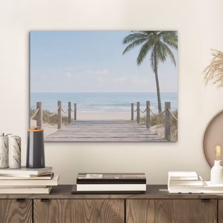 Palmbomen - Pad - Horizon PET vilt klein -sfeer1