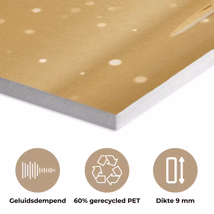 Pannenkoeken - Eten - Honing - Geel PET vilt klein -closeup_NL