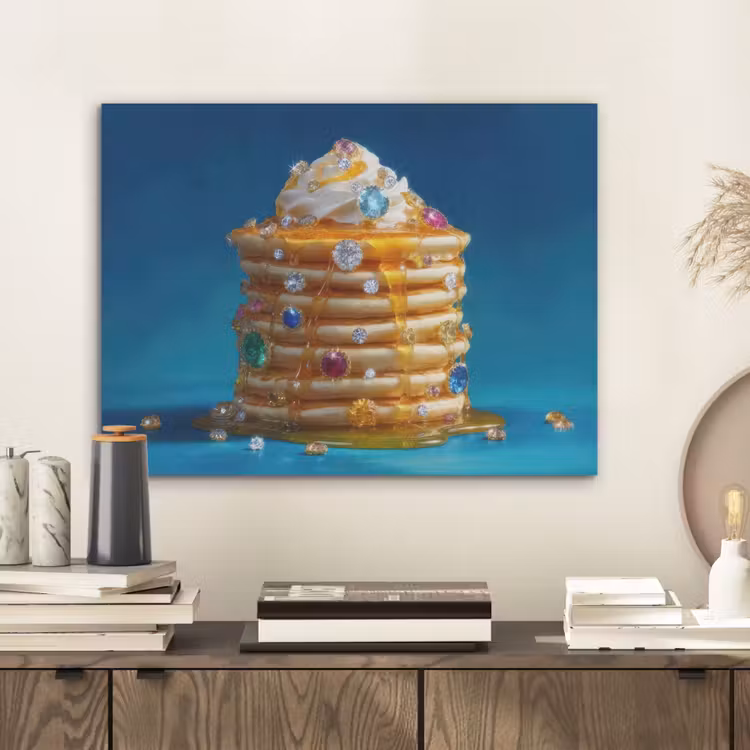 Pannenkoeken - Steentjes - Glitter - Slagroom PET vilt klein -sfeer1