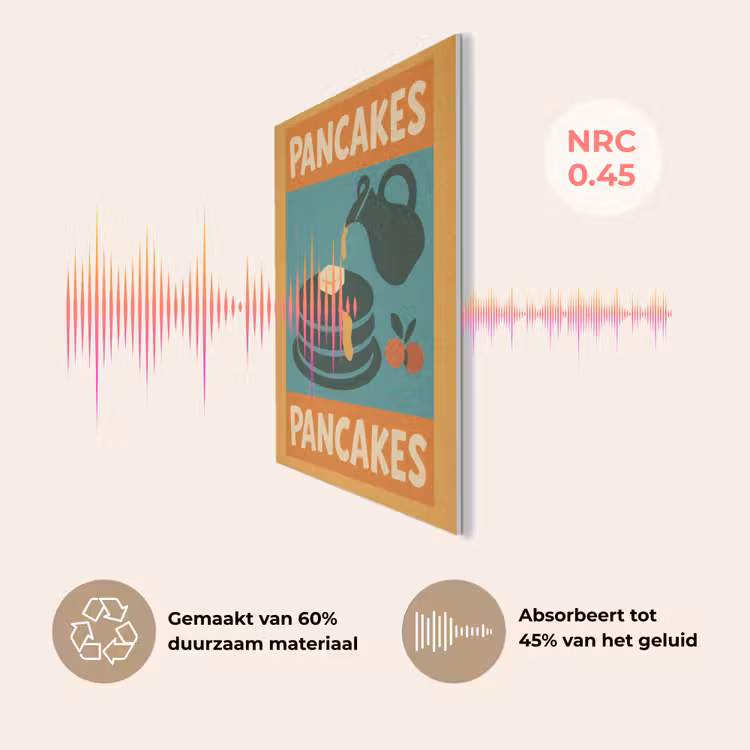 Pannenkoeken - Siroop - Illustratie - Oranje PET vilt klein -USP_NL