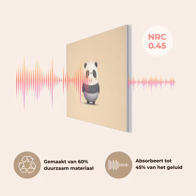 Panda - Beige - Minimalistisch PET vilt klein -USP_NL