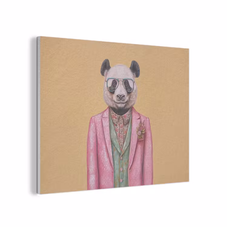 Panda - Pak - Zonnebril - Blauw PET vilt klein -3d