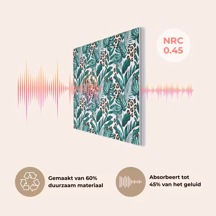 Panterprint - Bladeren - Jungle PET vilt klein -USP_NL