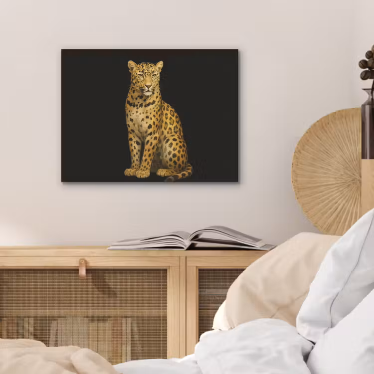 Panter - Realistisch - Bruin PET vilt klein -sfeer3