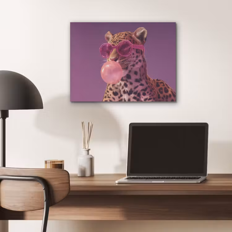 Panter - Zonnebril - Kauwgombel - Roze PET vilt klein -sfeer5