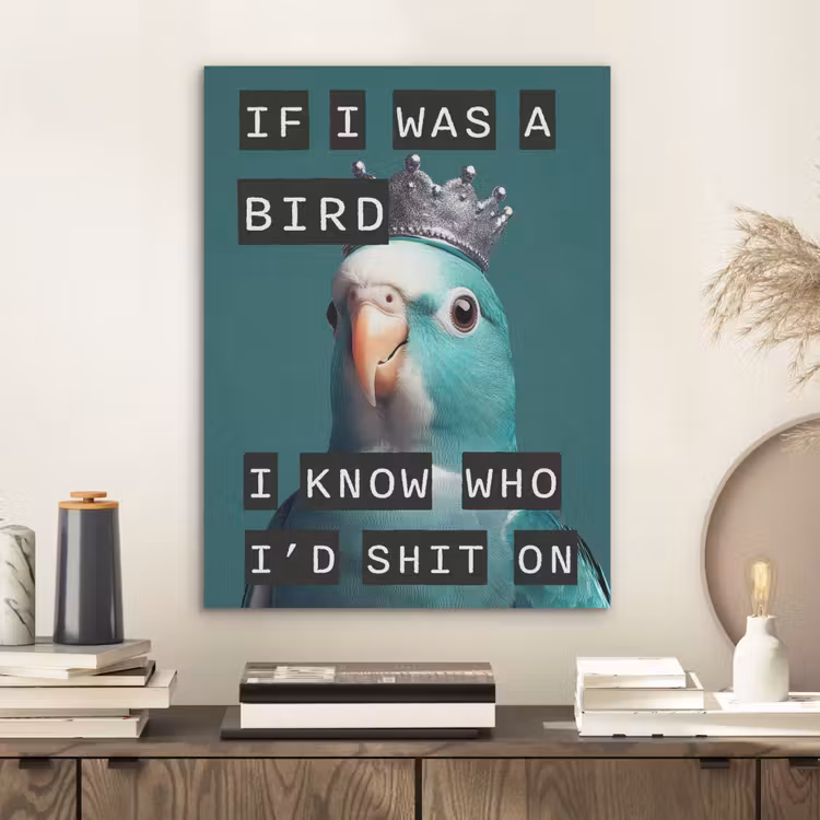 Parkiet - Turquoise - Quotes - Decoratie PET vilt klein -sfeer1