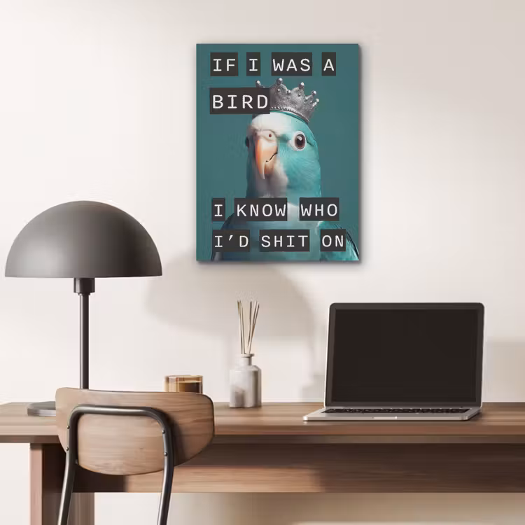 Parkiet - Turquoise - Quotes - Decoratie PET vilt klein -sfeer5
