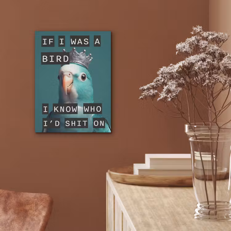 Parkiet - Turquoise - Quotes - Decoratie PET vilt klein -sfeer4