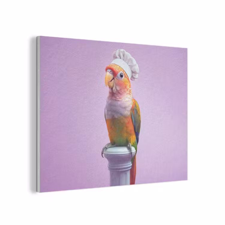 Papegaai - Koksmuts - Pilaar - Vogel PET vilt klein -3d