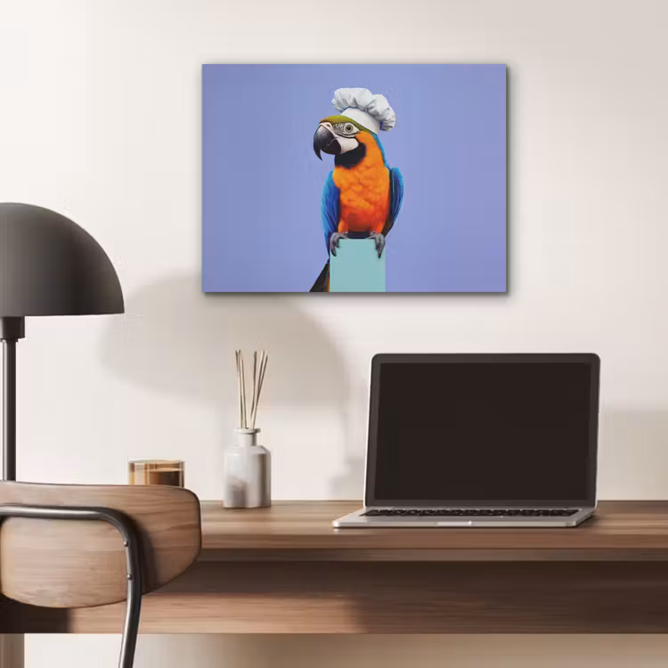 Papegaai - Koksmuts - Vogel - Leuk PET vilt klein -sfeer5