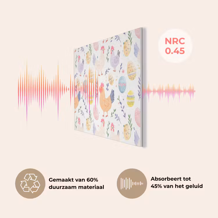 Patroon - Kip - Paaseieren PET vilt klein -USP_NL