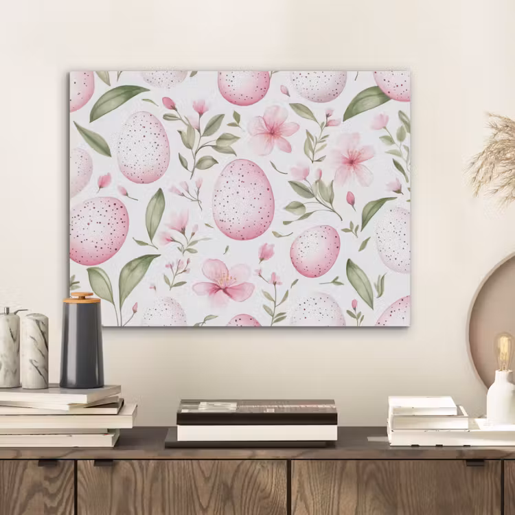 Patroon - Eieren - Roze - Pasen PET vilt klein -sfeer1