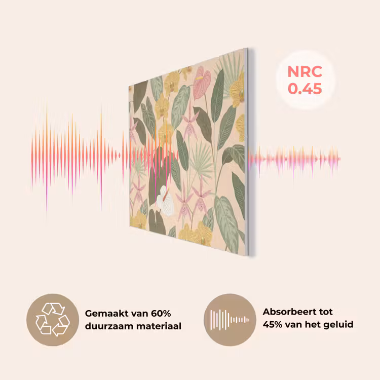 Patroon - Bloemen - Kleurrijk PET vilt klein -USP_NL