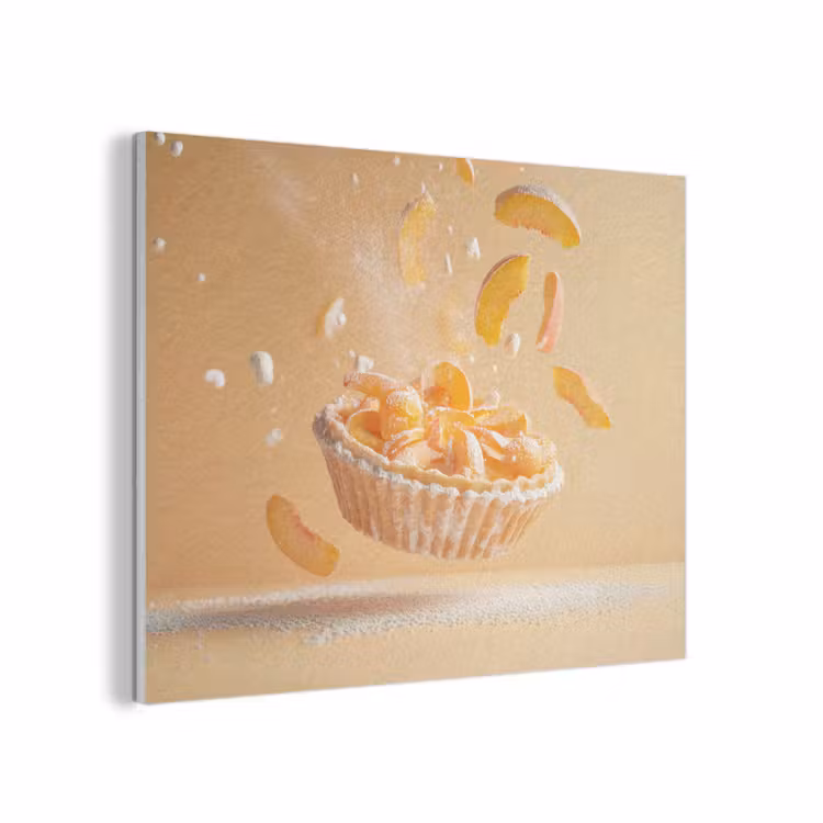 Peach - Eten - Taart - Oranje PET vilt klein -3d