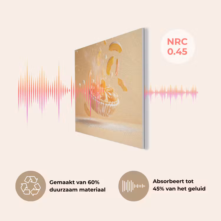 Peach - Eten - Taart - Oranje PET vilt klein -USP_NL