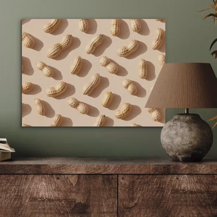 Pinda's - Patroon - Beige PET vilt klein -sfeer2