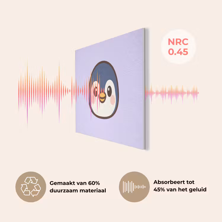 Pinguïn - Paars - Schattig PET vilt middel -USP_NL