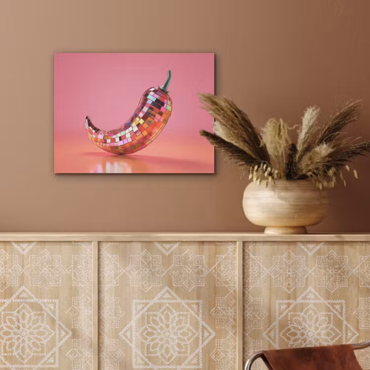 Peper - Disco - Rood - Glitter PET vilt klein -sfeer4