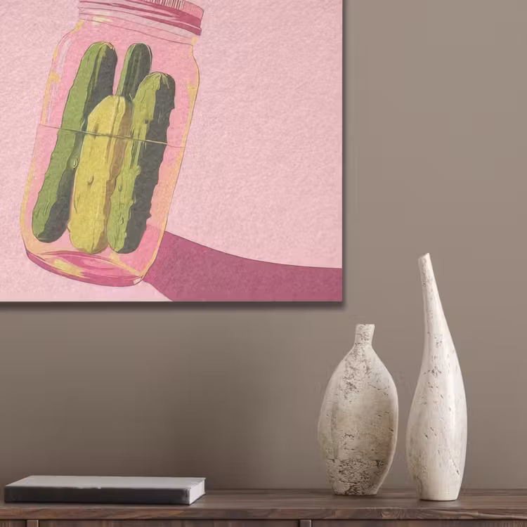 Augurken - Pot - Schaduw - Roze PET vilt klein -sfeer6_closeup