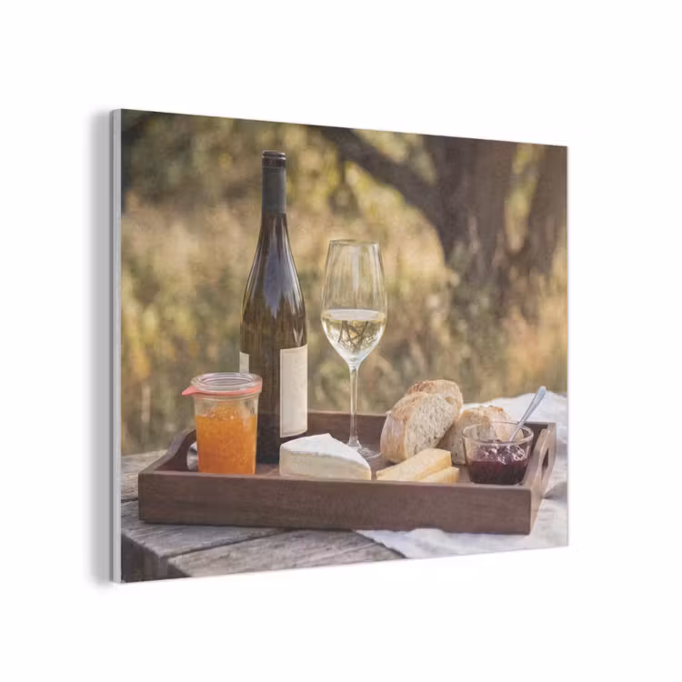 Picknick - Wijn - Kaasplankje PET vilt klein -3d
