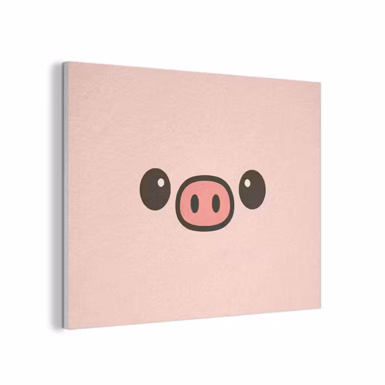 Varken - Roze - Minimalistisch PET vilt klein -3d