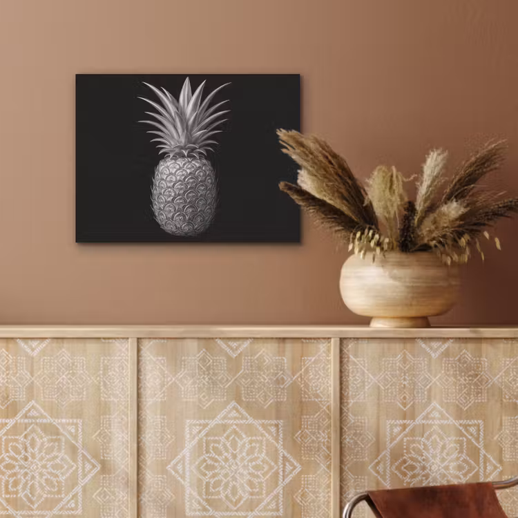 Ananas - Gedetailleerd - Bladeren PET vilt klein -sfeer4