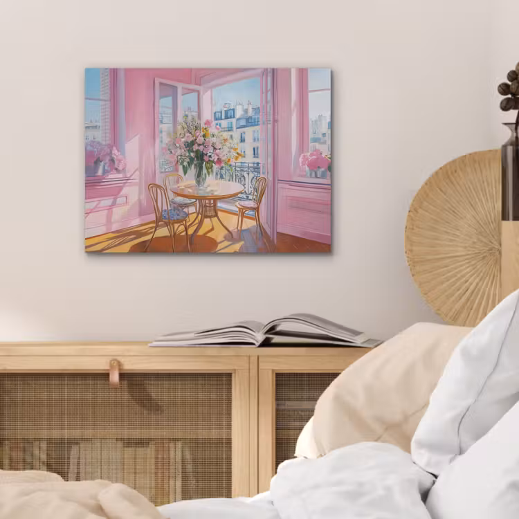 Pink - City - Bloemen PET vilt klein -sfeer3