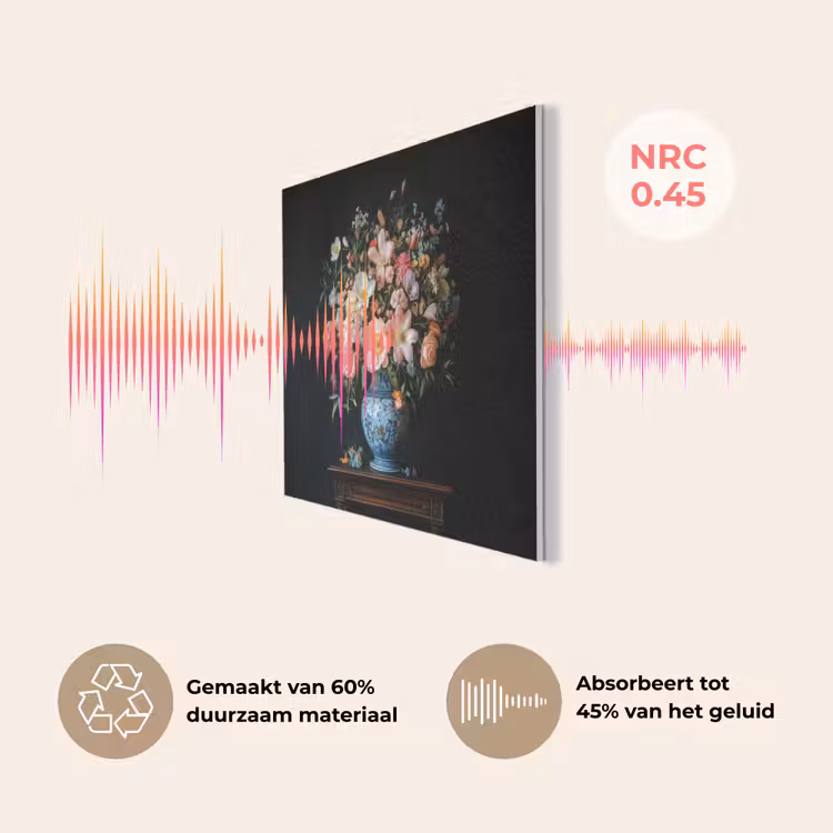 Roze - Bloemen - Vaas - Kleuren PET vilt klein -USP_NL