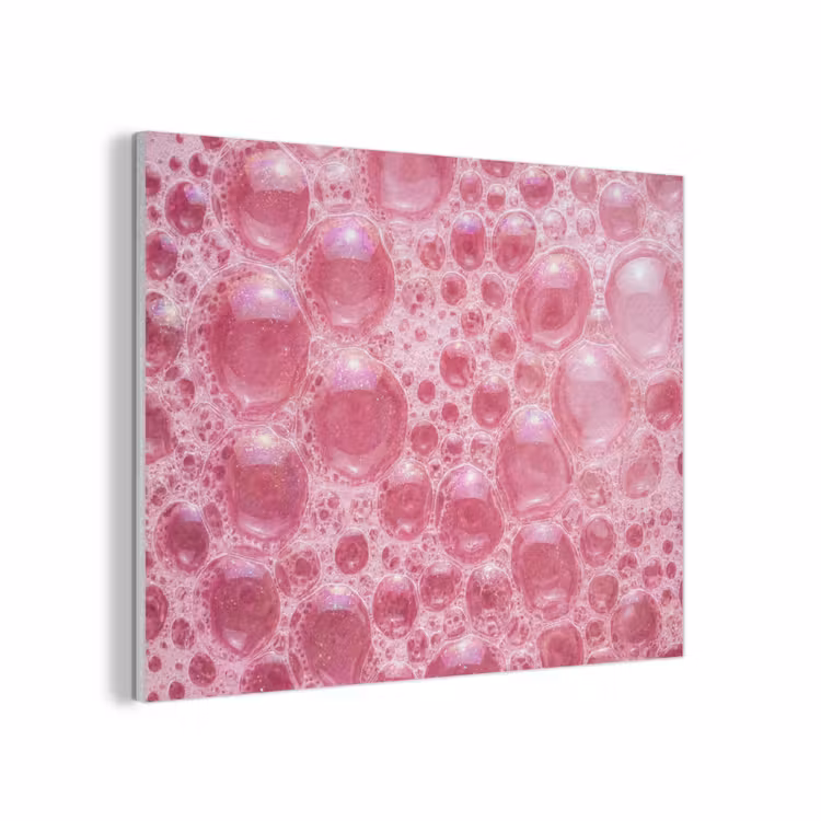 Roze - Schuim - Bubbels PET vilt klein -3d