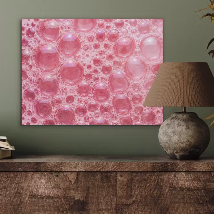 Roze - Schuim - Bubbels PET vilt klein -sfeer2