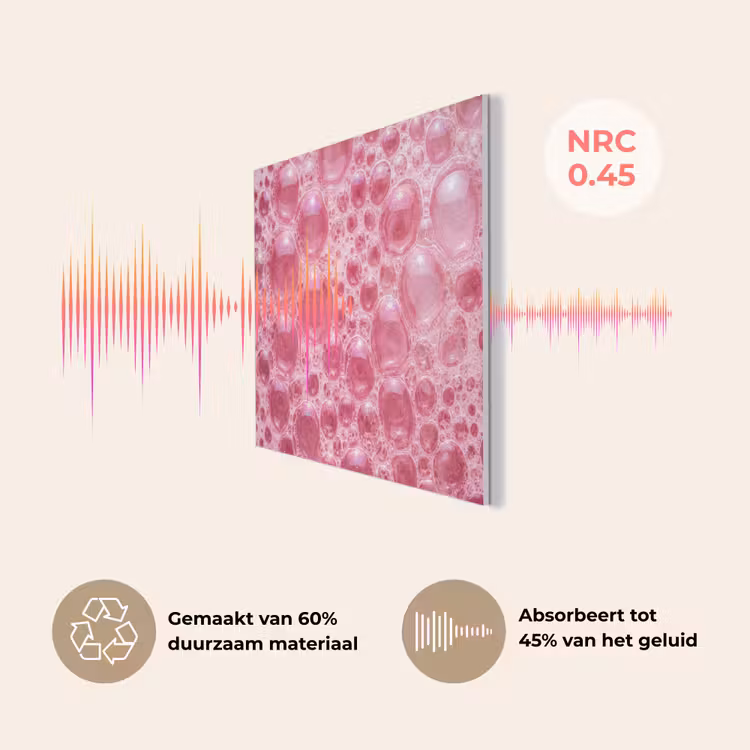 Roze - Schuim - Bubbels PET vilt klein -USP_NL
