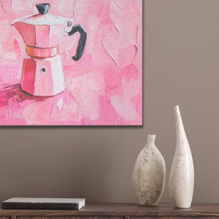 Roze - Verf - Coffee PET vilt klein -sfeer6_closeup