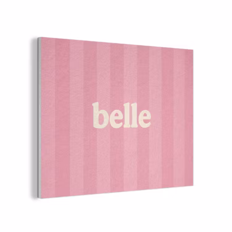 Roze - Gestreept - Belle PET vilt klein -3d