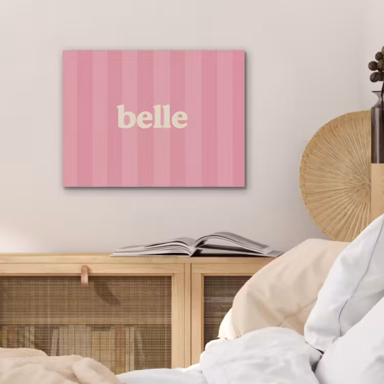 Roze - Gestreept - Belle PET vilt klein -sfeer3