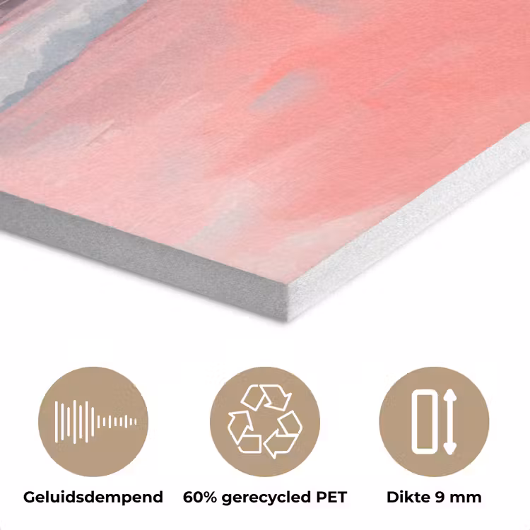 Roze - Surfen - Zee PET vilt klein -closeup_NL