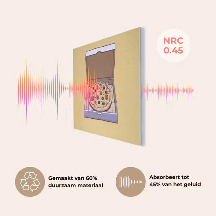 Pizza - Doos - Salami - Illustratie PET vilt klein -USP_NL