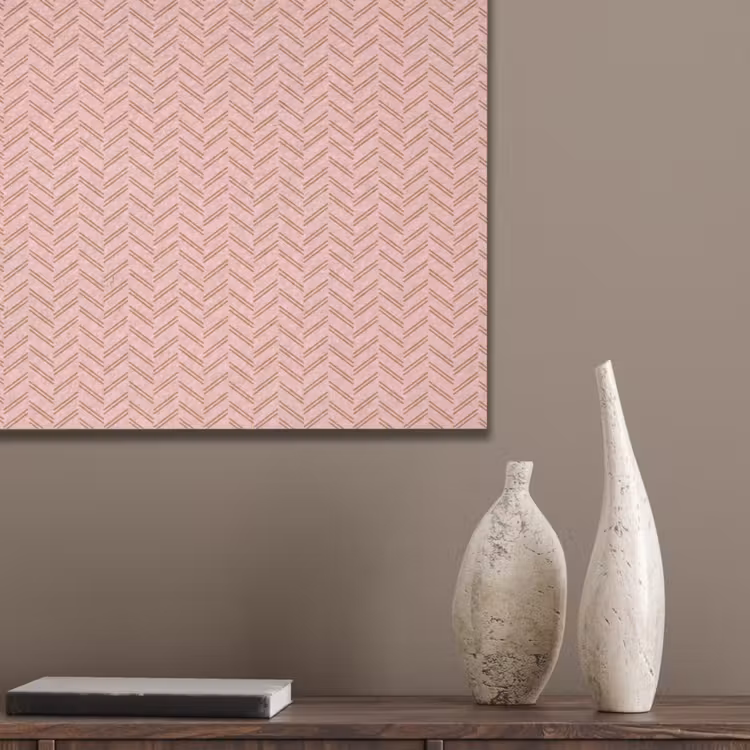 Plaid - Patroon - Visgraad - Roze PET vilt klein 837 -sfeer6_closeup