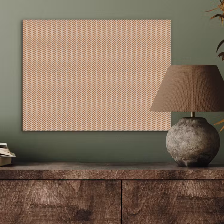 Plaid - Patroon - Bladvorm - Bruin PET vilt klein 837 -sfeer2