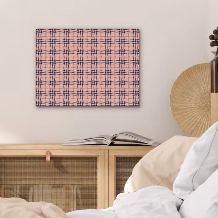 Plaid - Patroon - Schotse - Roze PET vilt klein 837 -sfeer3