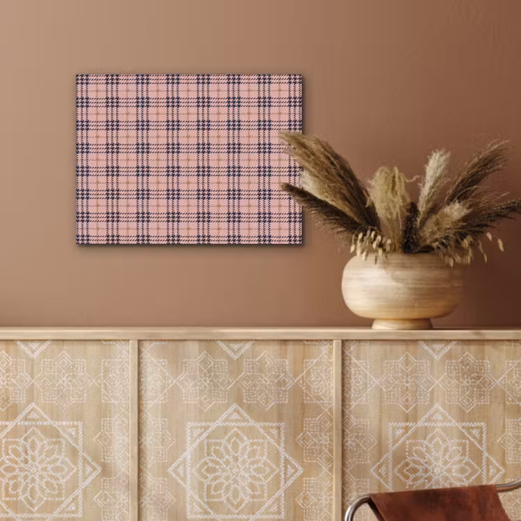 Plaid - Patroon - Schotse - Roze PET vilt klein 837 -sfeer4