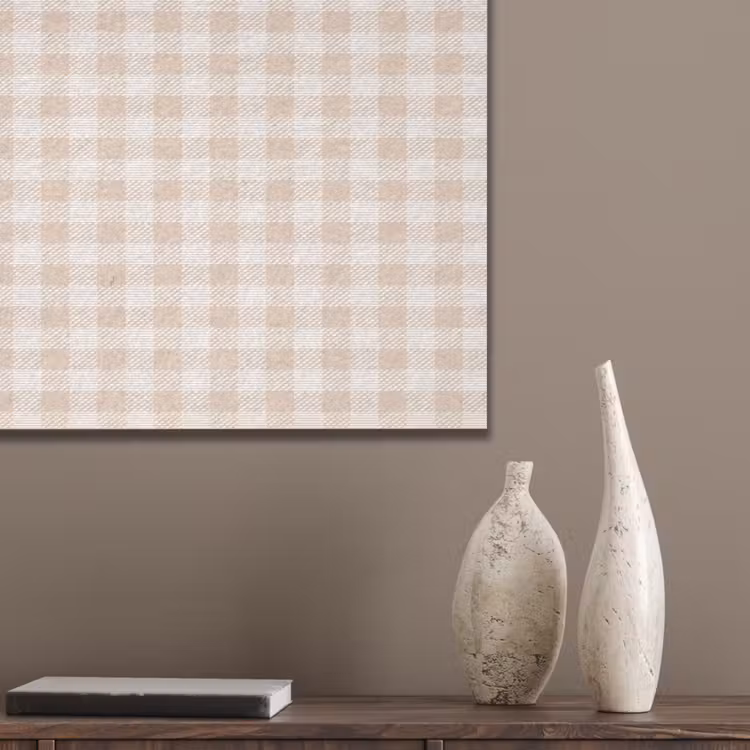 Plaid - Patroon - Vierkant - Beige PET vilt klein 837 -sfeer6_closeup