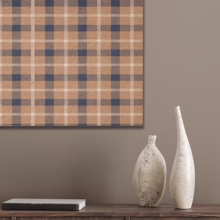 Plaid - Patroon - Vierkant - Bruin PET vilt klein 837 -sfeer6_closeup