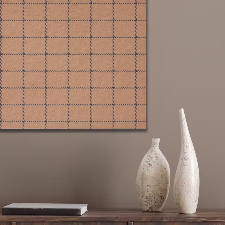 Plaid - Patroon - Vierkant - Bruin PET vilt klein 837 -sfeer6_closeup