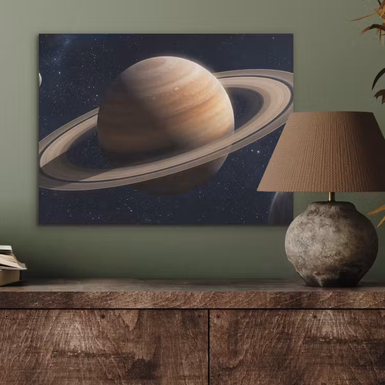 Planeten - Saturnus - Ruimte PET vilt klein -sfeer2