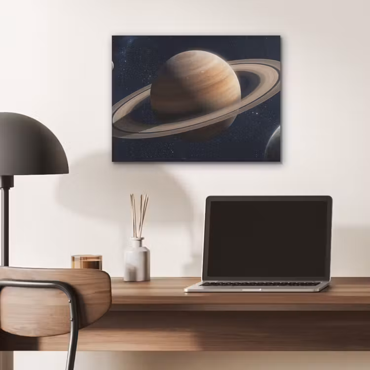 Planeten - Saturnus - Ruimte PET vilt klein -sfeer5
