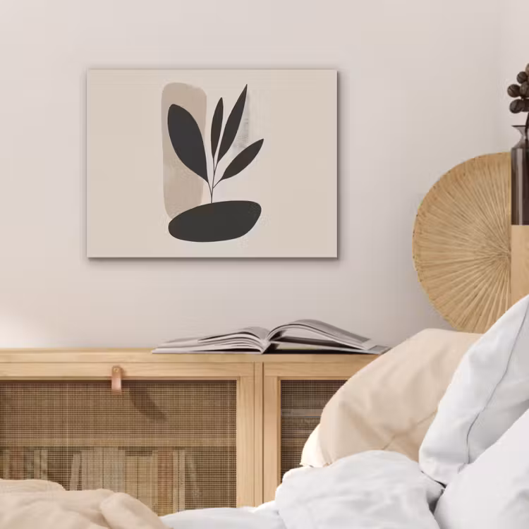 Plant - Beige - Japandi PET vilt klein -sfeer3
