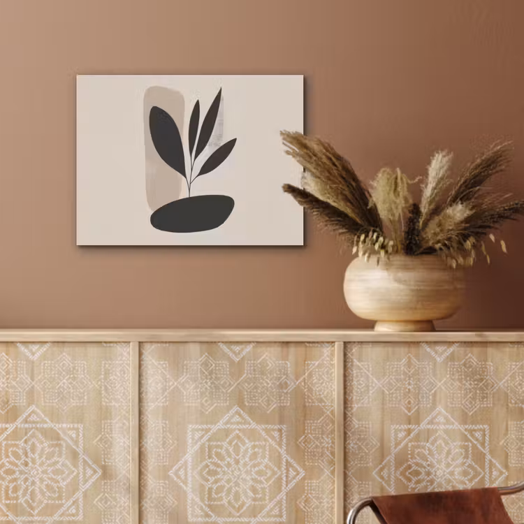 Plant - Beige - Japandi PET vilt klein -sfeer4