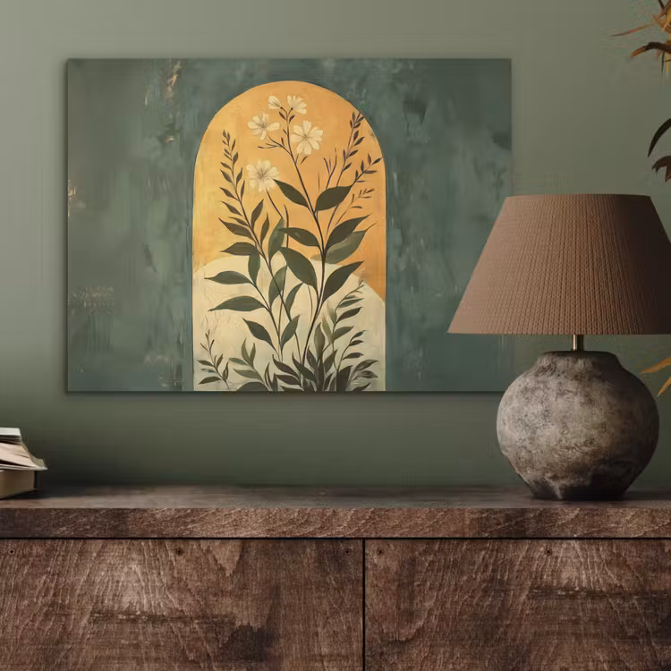 Plant - Bloemen - Wit PET vilt klein -sfeer2