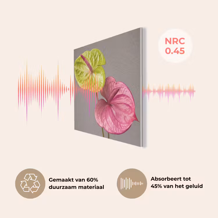 Planten - Anthurium - Groen - Roze PET vilt klein -USP_NL