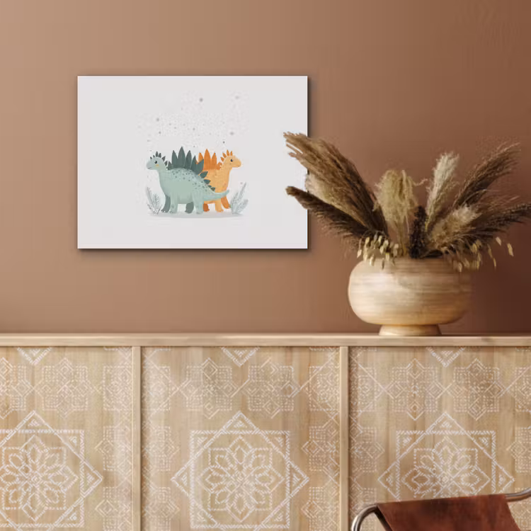 Planten - Sterren - Dinosaurussen - Oranje PET vilt klein -sfeer4